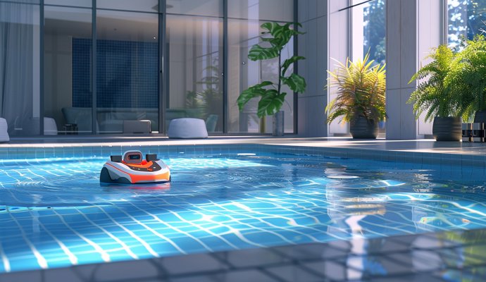 告别电线束缚：泳池清扫机器人的无线充电创新