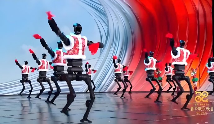 人形机器人技术革新引领未来，2025年蛇年春晚《秧BOT》引爆科技与艺术融合新潮流
